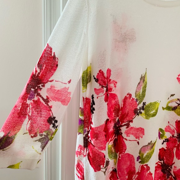 GORGEOUS LIGHT WEIGHT SPRING SWEATER BY JONES OF NEW YORK PLUS SZ-2X, LIKE NEW❣️ - Picture 2 of 4